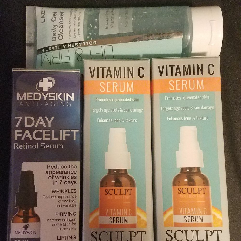 New Skincare Bundle - 3 Serums and a Cleanser